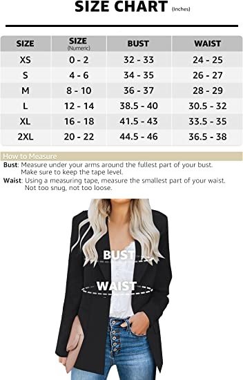 Women's Casual Long Sleeve Lapel Button Slim Work Office Blazer Jacket