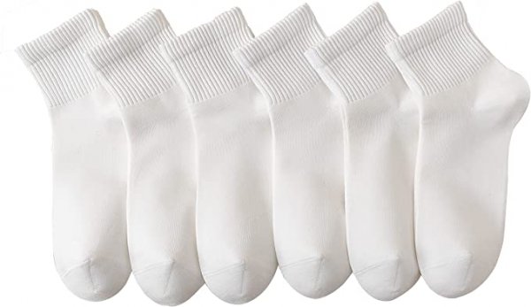Womens Mini Crew Ankle Socks Pure Cotton Athletic Casual Socks for Women (3 Pairs)
